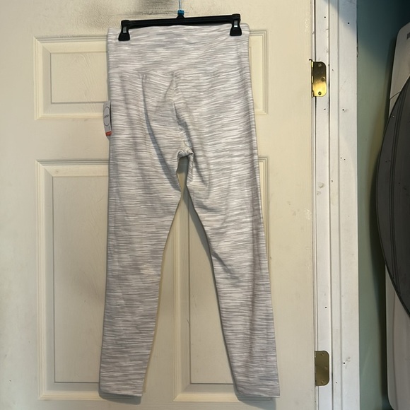 Jockey Leggings Size Medium White Gray - Picture 6 of 8